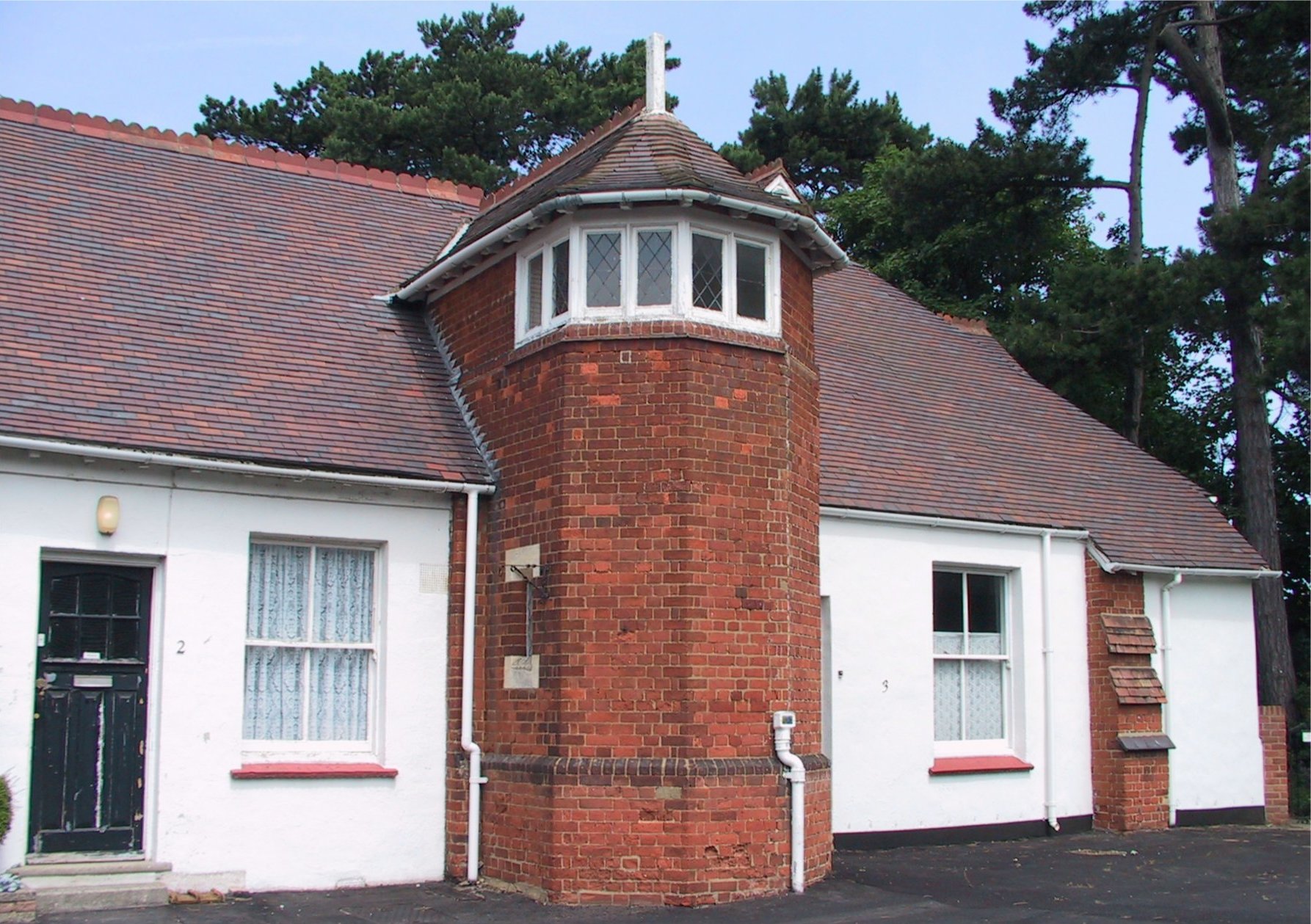 Two cottages in the stable yard at Bletchley Park. Turing worked here in 1939 and 1940, before moving to Hut 8.